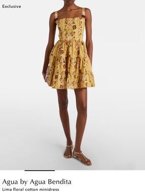 Agua by Agua Bendita Lima floral mini dress